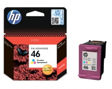 Картридж HP 46 Ultra Ink Advantage 2020hc/ 2520hc цветной Tri-color (CZ638AE)