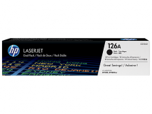 Набор 2 черных картриджей HP 126A принтера HP Color LJ CP1025/ M175/ M275 черный (CE310AD)