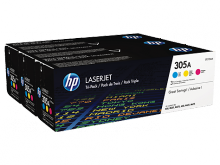Набор 3 цветных картриджей HP 305A для принтера HP LaserJet M351/ M451/ M375/ M475 (CE411A, CE412A, CE413A) (CF370AM)