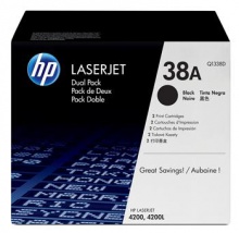 Набор 2 картриджей HP 38A принтера HP LaserJet 4200 черный 2 шт (Q1338D)