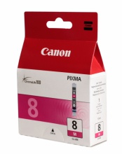 Картридж с чернилами Canon CLI-8M (красный) Pixma IP4300/ 4500/ 5300/ 6700D, iX4000/ 5000, Pixma MP500/ 530/ 800/ 830, Pixma Pro9000 (0622B024)