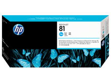 Печатающая головка HP 81 Dye&Cleaner DesignJet 5000/ 5500 cyan (C4951A)