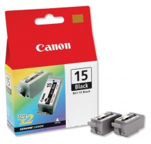 Картридж с чернилами Canon BCI-15Bk черный BJ-i70/ BJ-i80/ Pixma iP90 (8190A002)