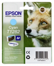 Картридж Epson T1282 принтера Epson Stylus S22/ SX125/ SX130/ SX420W/ 425W синий (C13T12824011)