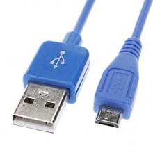 Кабель USB 2.0 - Micro USB AM-B 5P 1 м синий PN-MICROUSB-1M Patron