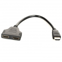 Адаптер HDMI M TO 2*HDMI F 0.3M (PN-HDMI-HDMI) Patron