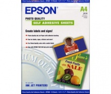 Фотобумага А4 Epson Photo Quality Self Adhesive Sheet, 10 листов (C13S041106)