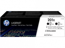 Картриджи черные 2 шт HP 201X HP Color LaserJet Pro M252n/ M252dw/ M274n/ M277n/ M277dw (2*2800 страниц) (CF400XD)