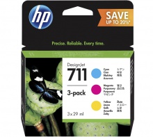 Комплект цветных картриджей HP 711 DesignJet 120/ 520 (3*28 мл) (P2V32A)