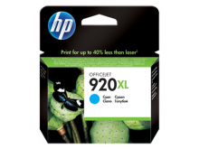 Картридж HP 920 XL синий принтера HP OfficeJet 6000/ 6500/ 7000/ 7500 повышенной емкости (CD972AE)