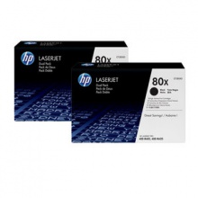 Картридж HP 80X комплект 2 шт принтера HP LaserJet M425dn/ M425dw/ M401a/ M401dn M401dw (CF280XD)