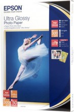 Фотобумага 13х18 Epson Ultra glossy Photo Paper, 50 листов (C13S041944)