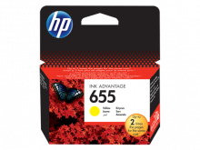 Картридж HP 655 принтера HP DeskJet 3525/ 4615/ 4625/ 5525/ 6525 желтый (CZ112AE)